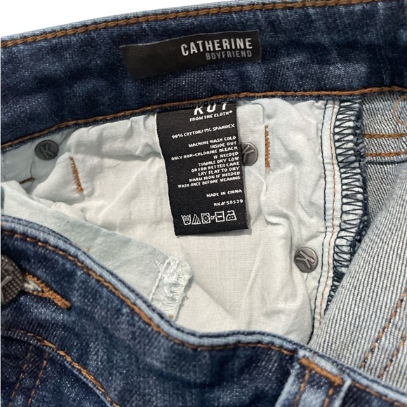 KUT KUT FROM kloth Catherine Boyfriend Denim Jeans Size 16 - Picture 3 of 5